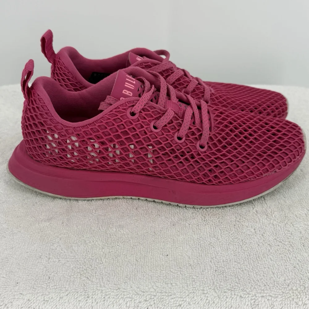 NoBull Diamond Mesh Runner Hot Pink Running Shoes Women’s Size 6.5